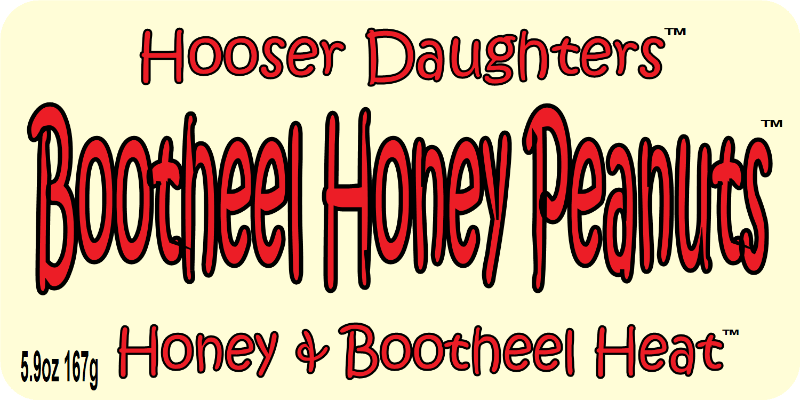 Hooser Daughters™' irresistible snack sensation: Bootheel Honey Peanuts! The perfect blend of sweet-heat with honey-roasted peanuts infused with our exclusive Bootheel Heat™ seasoning. Each crunchy bite bursts with the tantalizing harmony of honey sweetness and a kick of spicy heat, leaving you craving more.