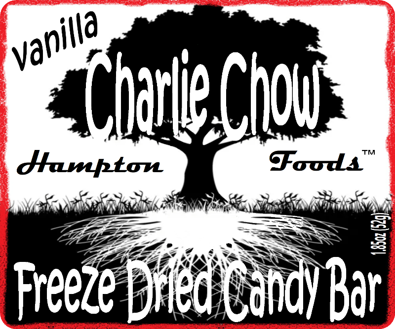 Freeze-Dried Magic with Charlie Chow! Hampton Foods proudly presents a groundbreaking treat that will redefine your snacking experience – introducing Charlie Chow! We've taken the delectable combination of vanilla nougat and chocolate candy bar, infused it with innovation, and brought you a freeze-dried masterpiece.
