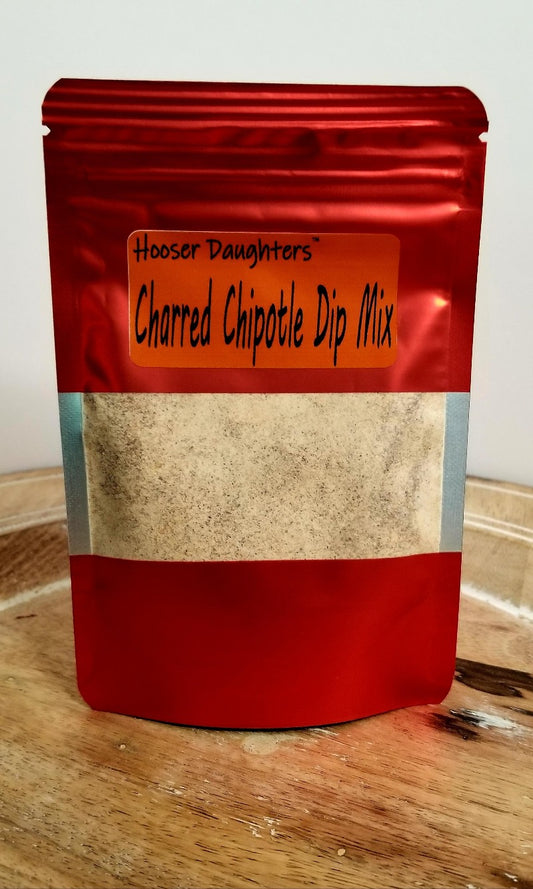 Indulge in the bold fusion of smoky chipotle flavor with Hooser Daughters™ Charred Chipotle Dip Mix. Elevate your snacks, appetizers, and meals with this versatile and easy-to-use dip mix. Crafted for food enthusiasts and home cooks, our dip mix is the perfect blend of natural ingredients, offering a gourmet experience for any occasion.