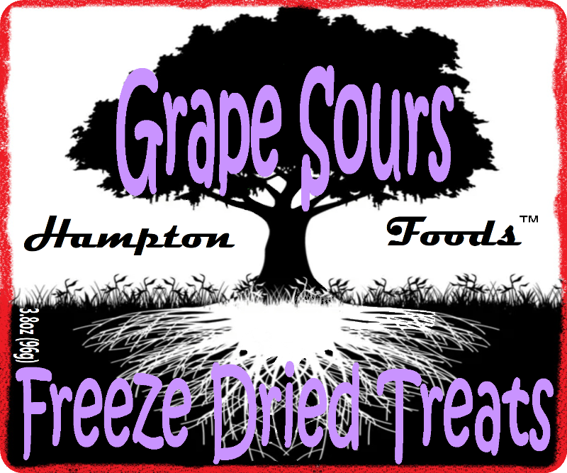 Discover the tangy and sweet delight of Hampton Foods Grape Sours! Indulge in the perfect blend of flavors with these freeze-dried grape candies. Ideal for candy enthusiasts of all ages. Get your sour candy fix today!