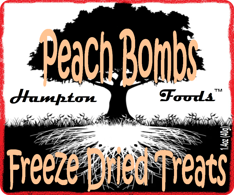 Attention all candy lovers! Introducing Peach Bombs™, the most delicious salt water taffy you'll ever taste! Imagine biting into a crisp and crunchy taffy with an explosion of peach flavor in your mouth. That's exactly what you get with Peach Bombs™ from Hampton Foods. Our taffy is freeze-dried to perfection.