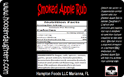 Hey there, culinary connoisseur! I've got something truly special that's going to elevate your grilling game to a competition level like you've never experienced before. Introducing the Smoked Apple Rub by Hooser Daughters™ – the secret weapon your taste buds have been yearning for.