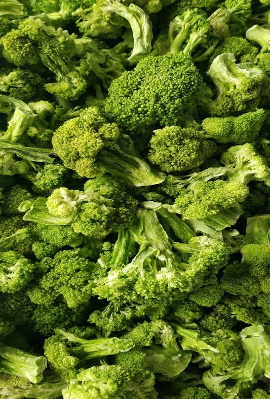 Broccoli Florets are a freeze dried treat for many occasions! They are packed with great care in a 7mil triple sealed, resealable mylar bag. Each bag has a 300cc O2 absorber for freshness and shelf life, which can be up to 25 years in a controlled enviroment, no refrigeration needed! This bag contains 1.9 ounces of freeze dried broccoli florets that when rehydrated is over 1 pound of uncooked brocolli!