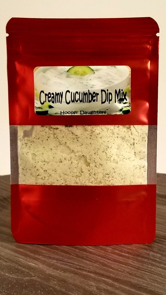 Introducing Hooser Daughters™ Creamy Cucumber Dip Mix, the perfect way to add a burst of refreshing flavor to your snacks and appetizers! With a strong cucumber aroma and flavor, paired with creamy dairy back notes, this dip mix is sure to delight your taste buds.