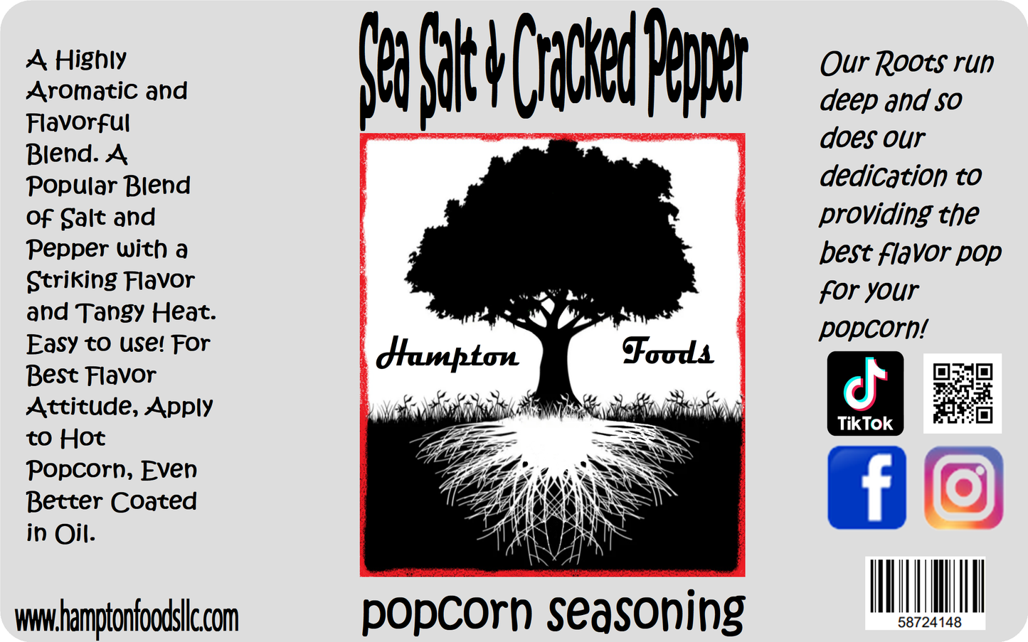 Sea Salt & Cracked Pepper Popcorn Seasoning