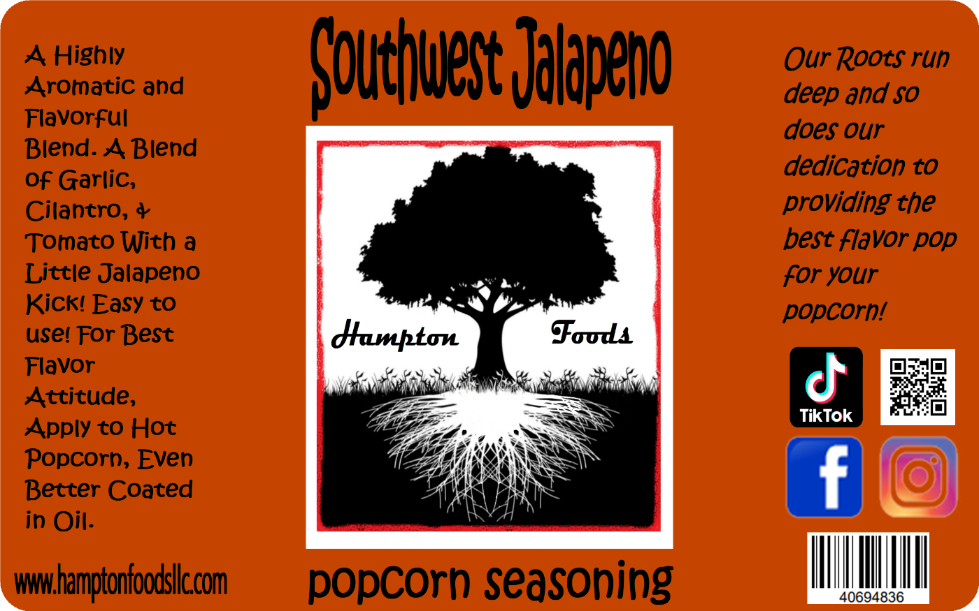 Southwest Jalapeno Popcorn Seasoning, a Highly Aromatic and Flavorful Blend. A Blend of Garlic, Cilantro, & Tomato With a Little Jalapeno Kick! Easy to use! For Best Flavor Attitude, Apply to Hot Popcorn, Even Better Coated in Oil.