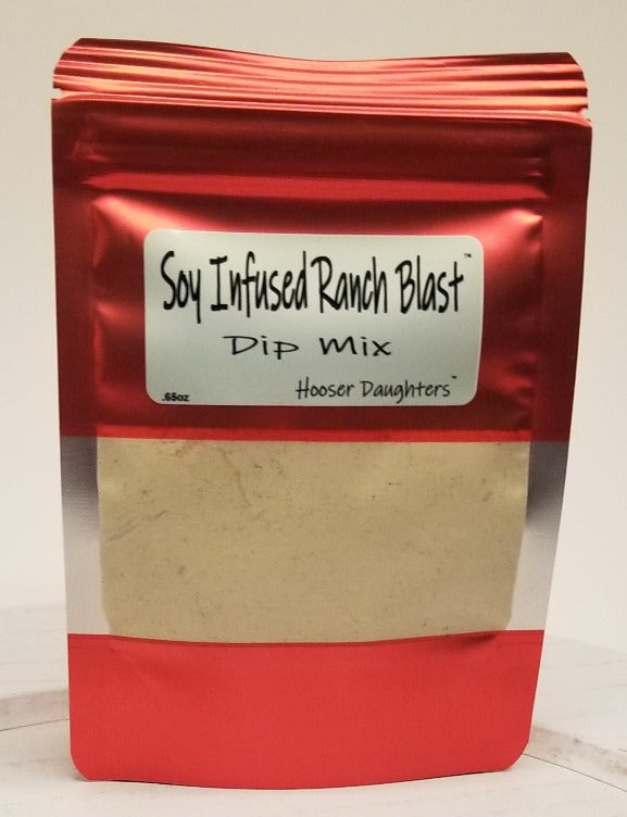Are you ready for a flavor explosion in your mouth? Look no further than Hooser Daughters™ Soy Infused Ranch Blast Dip Mix! Our unique blend of zesty wasabi and savory soy flavors combined with a creamy ranch base will have your taste buds dancing with delight.