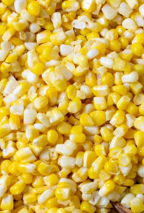 Hampton Foods Freeze Dried Sweet Corn, rehydrate and you have corn as fresh as off the cob or you can eat by the handful right out of the bag with your favorite seasoning! This is one you will talk about......comes in a 7"X10" triple sealed 1qt mylar bag. Shelf stable for 25 to 30 YEARS when in a controlled environment and unopened. Net 7.25 dry ounces.