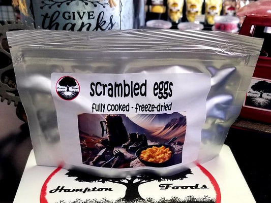 Perfect for moms on-the-go, hikers, homesteaders, campers, hunters, and everyone in between, our freeze-dried scrambled eggs elevate your morning routine with a quick, delicious, and protein-packed meal that’s ready in minutes, wherever you are.