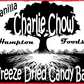 Freeze-Dried Magic with Charlie Chow!  Hampton Foods proudly presents a groundbreaking treat that will redefine your snacking experience – introducing Charlie Chow! We've taken the delectable combination of vanilla nougat and chocolate candy bar, infused it with innovation, and brought you a freeze-dried masterpiece.