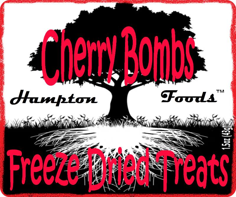Introducing the ultimate treat for cherry lovers - Cherry Bombs from Hampton Foods! Our Freeze Dried Salt Water Taffy packs a powerful punch of delicious cherry flavor in every bite. The crispy crunch will tantalize your taste buds and the delectable sweetness will have you reaching for more. 