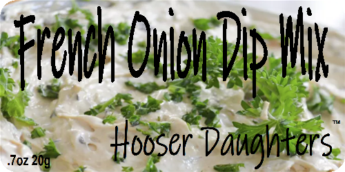 Indulge in the authentic taste of French onion with Hooser Daughters™ French Onion Dip Mix. Elevate your snacking experience with this easy-to-make dip that's perfect for gatherings and parties. Enjoy rich flavor in every bite. Try it today!