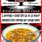 Enjoy the delicious taste of Matt's Hamburger Stew, a hearty freeze-dried meal with ground beef, sweet corn, potatoes, green beans, and carrots. Perfect for trail meals, home-cooked lunches, or long-term storage with a 25-year shelf life. Convenient resealable bags in 2 and 4 servings.
