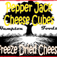 Experience the fun and flavor of our Freeze Dried Pepper Jack Cheese Cubes! Made from 100% pepper jack cheese, these crunchy cubes are perfect for topping salads, soups, pizza, or as a delicious snack. Elevate your meals with a delightful crumble and intense taste in every bite!