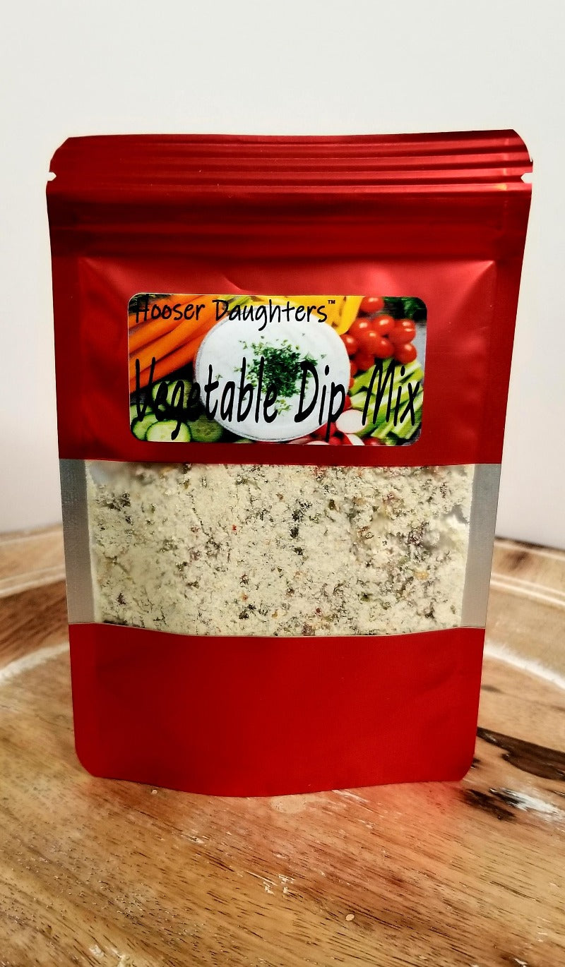 Indulge in the ultimate snacking experience with Hooser Daughters™ Vegetable Dip Mix. Elevate your veggies and more with our gourmet blend of wholesome ingredients. Create flavorful dips for parties or solo delights. Transform snacking today!