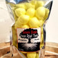 Banana Bombs, Hampton Foods Freeze Dried Salt Water Taffy has a crispy crunch and full of banana flavor that melts in your mouth like cotton candy. This item comes in a triple sealed, resealable 1.6oz bag.