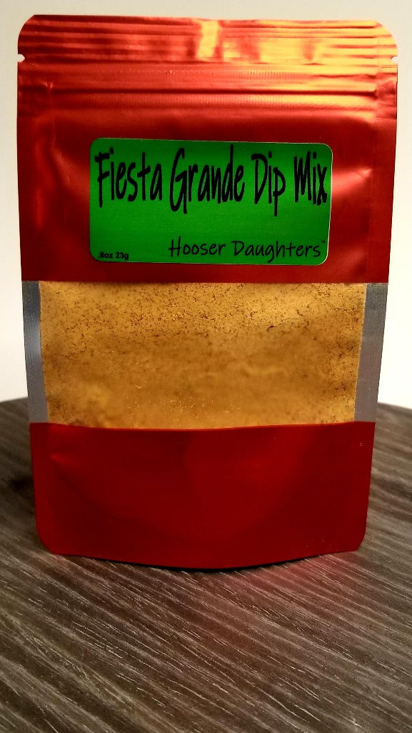 Introducing Fiesta Grande, the zesty and delicious dip mix from Hooser Daughters™! If you're looking for a dip that packs a flavorful punch with just the right amount of heat, Fiesta Grande is the perfect choice for you.