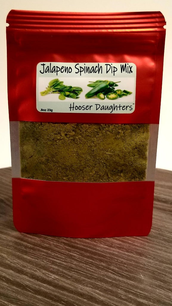 Introducing Hooser Daughters™ Jalapeno Spinach Dip Mix - the perfect blend of creamy spinach and zesty jalapeno flavors that will elevate your snacking game to a whole new level!