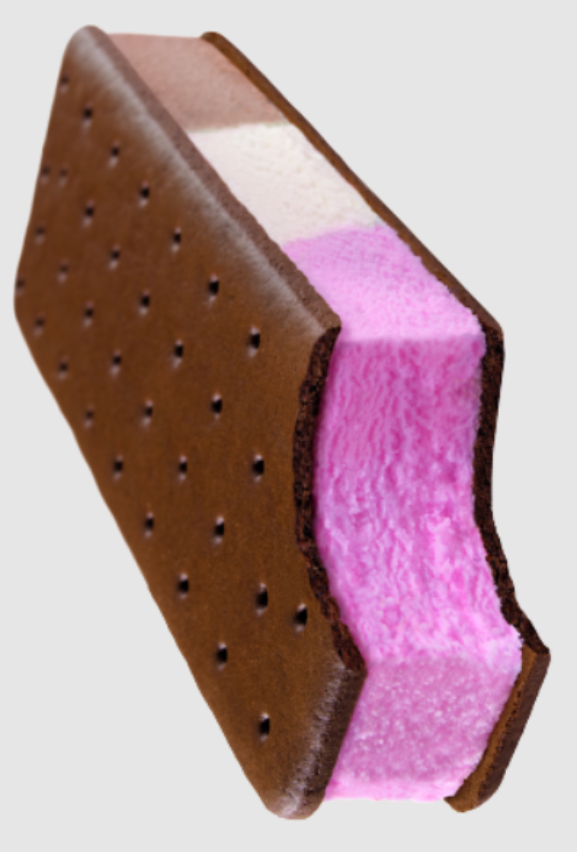 Our Ice Cream Sandwiches are a freeze dried treat you need to try. Some of you may remember that NASA made freeze-dried ice cream popular as Astronaut Ice Cream, this version is YUMMY as ever! There are multiple choices; a Neapolitan with three flavors (vanilla, strawberry, chocolate) in one