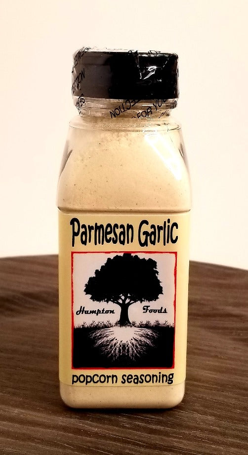 Parmesan Garlic Popcorn Seasoning, a Highly Aromatic and Flavorful Blend. Parmesan Aroma and Flavor with Garlic Notes. Easy to use! For Best Flavor Attitude, Apply to Hot Popcorn, Even Better Coated in Oil.