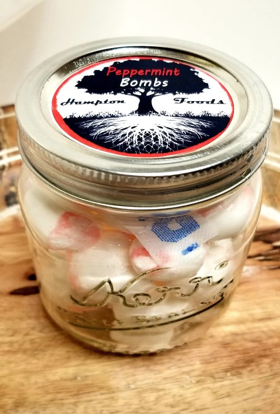 Peppermint Bombs has just the right amount of flavor without overpowering your taste buds. The classic white with a red striped design is hard to beat, containing egg whites and milk for a creamy, melt-in-your-mouth taste and texture that is without comparison. This gourmet freeze dried Peppermint taffy tastes better than Christmas morning!