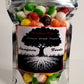 Rainbow Dots, Hampton Foods freeze dried twist on an old candy favorite, Skittles. Flavor intensified with a crunch instead of chewy, a flavor burst on your tongue. This item comes in multiple sizes. Triple sealed, resealable bag.   