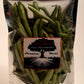 Snack Green Beans, Hampton Foods freeze dried green beans come in a convenient 6x9 (easy open) resealable bag for a healthy snack on the go. Filled with naturally sweet green beans, the 1 ounce (28g) bag contains the equivalent of four 1 cup servings of fresh green beans