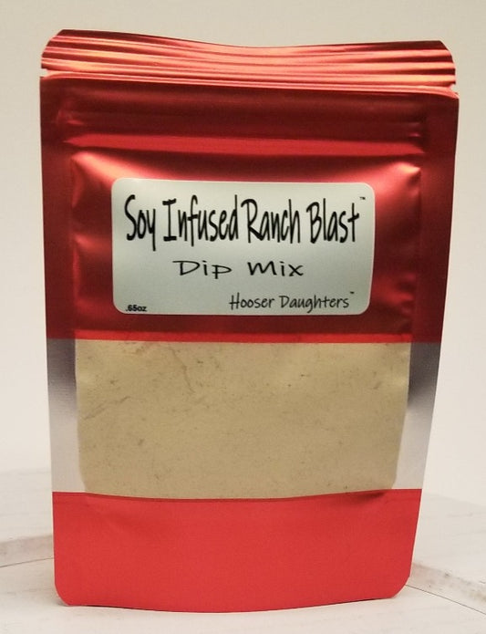 Are you ready for a flavor explosion in your mouth? Look no further than Hooser Daughters™ Soy Infused Ranch Blast Dip Mix! Our unique blend of zesty wasabi and savory soy flavors combined with a creamy ranch base will have your taste buds dancing with delight.