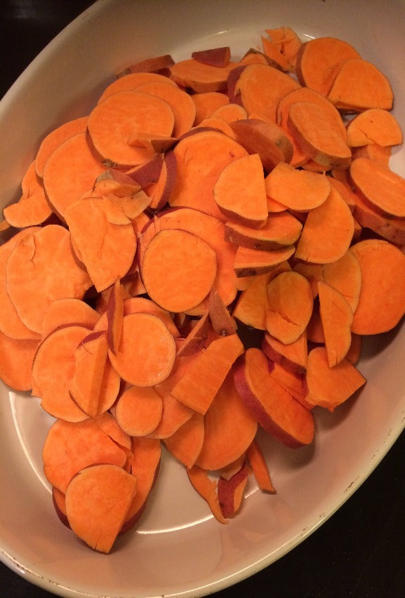 Sweet Potato Slices are great for a healthy snack or just store away for up to 25 years! They come in a triple sealed seven mil mylar bag with a 300cc oxygen absorber. Freeze dried Sweet Potato Slices are a delicious way to enjoy an on the go snack or simply rehydrate; then add a little butter and cinnamon for a warm treat. There are 8 1/2 cup servings in each bag.