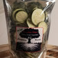 Zucchini Chips, delicious fresh zucchini slices freeze dried then lightly sprinkled with Homestyle Ranch Seasoning. Comes in a triple sealed, resealable window bag. The .75oz finished product is equal to one medium whole zucchini.