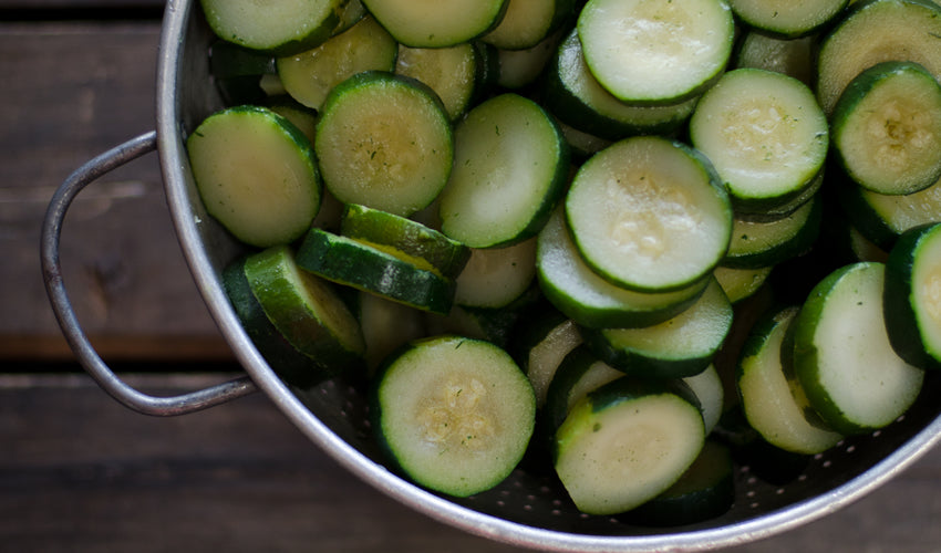 Zucchini Chips, delicious fresh zucchini slices freeze dried then lightly sprinkled with Homestyle Ranch Seasoning. Comes in a triple sealed, resealable window bag. The .75oz finished product is equal to one medium whole zucchini.